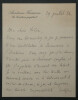 Ren&eacute; DOUMIC - LETTRE AUTOGRAPHE SIGN&Eacute;E Candidature ZAMACO&Iuml;S &agrave; l'Acad&eacute;mie, 1936. Ren&eacute; Doumic