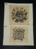 Dessin original sign&eacute; - Clefs de vo&ucirc;te de Caen et Troyes - Louis Henri Laffill&eacute;e - vers 1930. Louis Henri Laffill&eacute;e