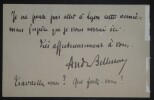 BELLESSORT Andr&eacute; - LETTRE AUTOGRAPHE SIGN&Eacute;E, LIBRAIRIE ACAD&Eacute;MIQUE PERRIN, 1936. Andr&eacute; Bellessort