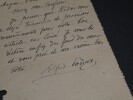 Alfred POIZAT - LETTRE AUTOGRAPHE SIGN&Eacute;E A Jean RAVENNES, Aubagne, 1921. Alfred POIZAT