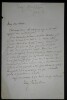 TONY-REVILLON Antoine- LETTRE AUTOGRAPHE SIGNEE &Agrave; Edmond ABOUT. Antoine R&eacute;villon (Tony R&eacute;villon)
