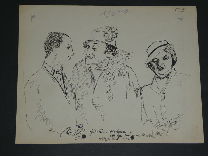 Miguel ZAMACO&Iuml;S, Romancier - Dessin. Miguel ZAMACO&Iuml;S