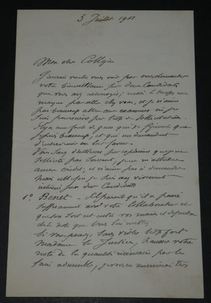 Paul-&Eacute;mile JAVARY, Ing&eacute;nieur - LETTRE AUTOGRAPHE SIGN&Eacute;E, 1901. Paul-&Eacute;mile JAVARY