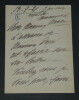 Cassive, actrice - Lettre autographe sign&eacute;e et une coupure de journal, 1921. Armande CASSIVE
