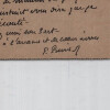 Pierre PUVIS DE CHAVANNES carte lettre autographe sign&eacute;e &agrave; DURAND TAHIER peintre. Pierre PUVIS DE CHAVANNES