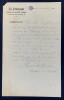 Jacques DES GACHONS, Ecrivain - LETTRE AUTOGRAPHE SIGN&Eacute;E, 1890. Jacques DES GACHONS