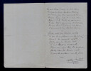 Po&egrave;me autographe sign&eacute; "Baiser Vol&eacute;". Albert LAMBERT