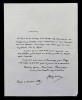 F&eacute;lix DUPANLOUP, Homme politique - LETTRE AUTOGRAPHE SIGN&Eacute;E, 1847. F&eacute;lix DUPANLOUP