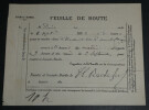 Henri ROCHEFORT - FEUILLE DE ROUTE AUTOGRAPHE SIGN&Eacute;E, 1886, Sainte-Barbe. Henri ROCHEFORT