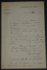 Paul VIOLLET Lettre Autographe Sign&eacute;e remerciement &agrave; M. Levasseur Paris, 1904. Paul VIOLLET