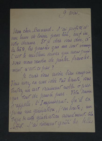 Gabriel TRARIEUX - LETTRE AUTOGRAPHE SIGN&Eacute;E &Agrave; Lucien BESNARD - 4 pages. Gabriel TRARIEUX