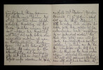 ERIKA VON WATZDORF-BACHOFF LETTRE AUTOGRAPHE DATEE DU 22 MAI 1912 DE 4 PAGES. Erika Von Watzdorf-Bachoff