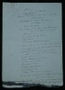 Ren&eacute; MORAX. Manuscrit autographe et Tapuscrit "Les Mist&egrave;res d'York", Gen&egrave;ve, 1943. Ren&eacute; Morax