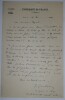 COMBARIEU Jules - LETTRE AUTOGRAPHE SIGN&Eacute;E, UNIVERSIT&Eacute; DE FRANCE, 1904. Jules Combarieu