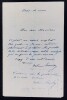 Octave FEUILLET, Romancier - LETTRE AUTOGRAPHE SIGN&Eacute;E, 1893. Octave FEUILLET