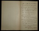 LETTRE AUTOGRAPHE SIGN&Eacute;E, 1905. Juliette Adam
