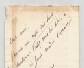 Albert Delpit - auteur dramatique - Lettre autographe sign&eacute;e &agrave; un ami. Albert Delpit