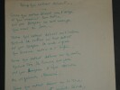 Louis AMADE PO&Egrave;ME AUTOGRAPHE SIGN&Eacute; PATRIOTIQUE "Ceux qui restent debout" 1952. Louis AMADE