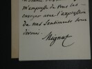 Fran&ccedil;ois-Auguste-Marie MIGNET - LETTRE AUTOGRAPHE SIGN&Eacute;E A Joseph GARNIER 1877. Fran&ccedil;ois-Auguste-Marie MIGNET