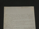 G&eacute;rard de Lally-Tollendal - L.A.S. adress&eacute;e &agrave; la marquise de Dolomieu - 1825. G&eacute;rard de Lally-Tollendal