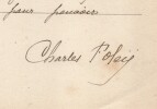 Pouvoir sign&eacute; Charles Foley – Collection coh&eacute;rente de 50 auteurs & musiciens. Charles Foley