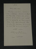 Charles Olivier Merson - LETTRE AUTOGRAPHE SIGN&Eacute;E &Agrave; "Mon cher ami". Charles-Olivier Merson