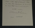 Charles Olivier Merson - LETTRE AUTOGRAPHE SIGN&Eacute;E &Agrave; "Mon cher ami". Charles-Olivier Merson