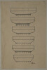 Chapiteaux du temple d'H&eacute;ra &agrave; Olympie - Dessin original sign&eacute;, encre vers 1930, d'apr&egrave;s Laloux. Louis Henri Laffill&eacute;e