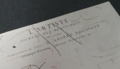 Henry HOUSSAYE, Historien - Lettre autographe sign&eacute;e, au dos d'un brouillon de travail. Henry HOUSSAYE