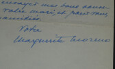 Marguerite MORENO, actrice - Lettre autographe sign&eacute;e &agrave; Mme VILLARS. Marguerite MORENO