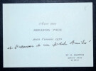 Claude AVISSE, Maire - CARTE IMPRIM&Eacute;E. Claude AVISSE