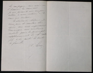 A. LOISON - Lettre Autographe signée, secrétaire du marquis d'Osmond