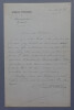 &Eacute;mile PERRIN, Peintre - LETTRE AUTOGRAPHE SIGN&Eacute;E, 1881. &Eacute;mile PERRIN