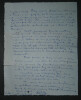 Charles BARZEL - LETTRE AUTOGRAPHE SIGN&Eacute;E, Le Camp Bolin, 1933. Charles Barzel