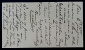 Charles SCHARRES - Carte de visite autographe. Charles Scharr&egrave;s