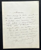 Edmond GONDINET, Librettiste - LETTRE AUTOGRAPHE SIGN&Eacute;E. Edmond GONDINET