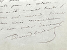 Edmond GONDINET, Librettiste - LETTRE AUTOGRAPHE SIGN&Eacute;E. Edmond GONDINET