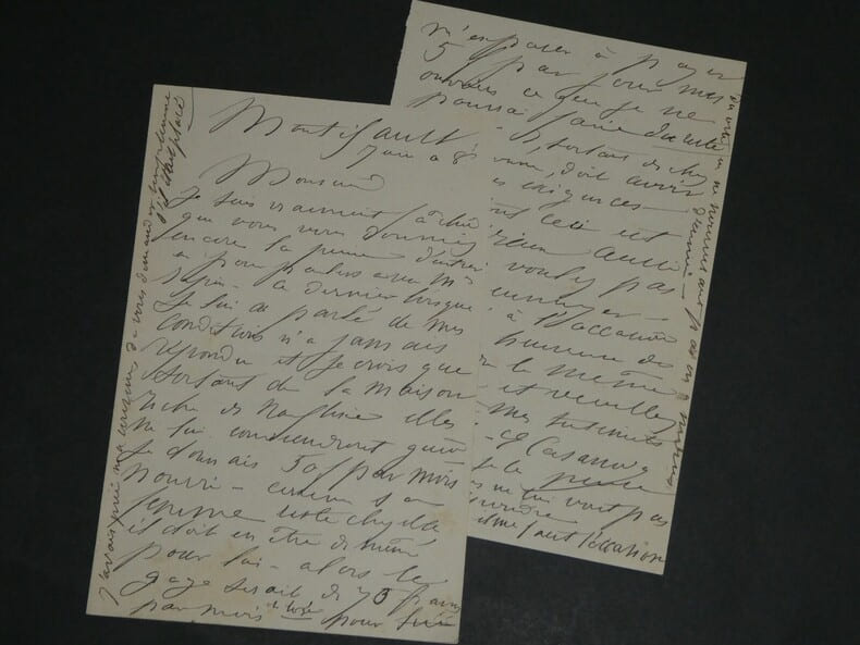 Eug&eacute;nie CASANOVA - LETTRE AUTOGRAPHE SIGN&Eacute;E, 1908, Montifault, 6 pages. Eug&eacute;nie Casanova