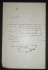 LETTRE AUTOGRAPHE SIGNEE, JOURNAL LOIRET, PARIS 1863. Octave Lacroix de Crespel