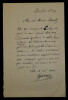 Camille Christophe GERONO, LETTRE AUTOGRAPHE SIGN&Eacute;E A Charles-Ange LAISANT, 1880. Camille Christophe GERONO