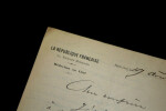 Jules LAFFITTE - Lettre autographe sign&eacute;e, Paris. Papier avec ent&ecirc;te "La R&eacute;publique Fran&ccedil;aise", R&eacute;dacteur en chef. 13,5 x 21,5 cm. 2 pages.. Jules ...