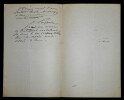 Jules LAFFITTE - Lettre autographe sign&eacute;e, Paris. Papier avec ent&ecirc;te "La R&eacute;publique Fran&ccedil;aise", R&eacute;dacteur en chef. 13,5 x 21,5 cm. 2 pages.. Jules ...