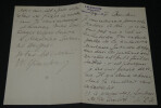 Jean Wladimir BIENSTOCK - LETTRE AUTOGRAPHE SIGN&Eacute;E sur la soci&eacute;t&eacute;, 1907, 4 pages. BIENSTOCK Jean Wladimir
