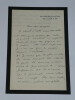 Octave AUBRY - LETTRE AUTOGRAPHE SIGN&Eacute;E &Agrave; Pierre LHOSTE "Je ne dessine pas". Octave AUBRY
