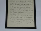 Octave AUBRY - LETTRE AUTOGRAPHE SIGN&Eacute;E &Agrave; Pierre LHOSTE "Je ne dessine pas". Octave AUBRY