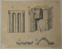 Hypoth&egrave;ses sur l'origine des gravures de Triglyphe - Dessin original sign&eacute;. Louis Henri Laffill&eacute;e