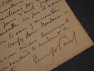 Denys PUECH - Lettre autographe sign&eacute;e adress&eacute;e &agrave; Jeanne [Delahaye], Nice, 1936. Denys Puech