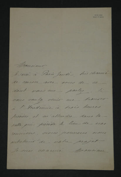 Ernest LEGOUV&Eacute;, &Eacute;crivain fran&ccedil;ais - LETTRE AUTOGRAPHE SIGN&Eacute;E, 2 pages. Ernest LEGOUV&Eacute;