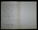 LETTRE AUTOGRAPHE SIGN&Eacute;E, SAINT GERMAIN EN LAYE 1899. LE ROUX Hugues