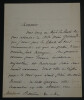Fran&ccedil;ois-Auguste-Marie MIGNET - LETTRE AUTOGRAPHE SIGN&Eacute;E A Mr BARRIERE 1846 3p.. Fran&ccedil;ois-Auguste-Marie MIGNET